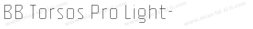 BB Torsos Pro Light字体转换